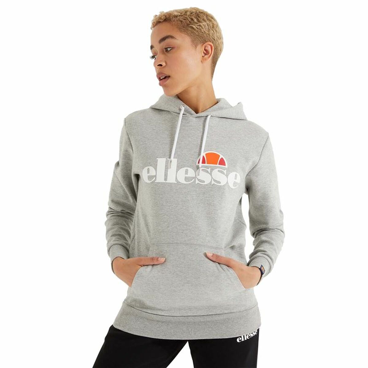 Tröja med huva Dam Ellesse Torices  Ljusgrå - 8