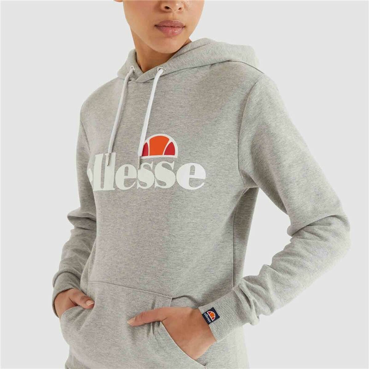Tröja med huva Dam Ellesse Torices  Ljusgrå - 10