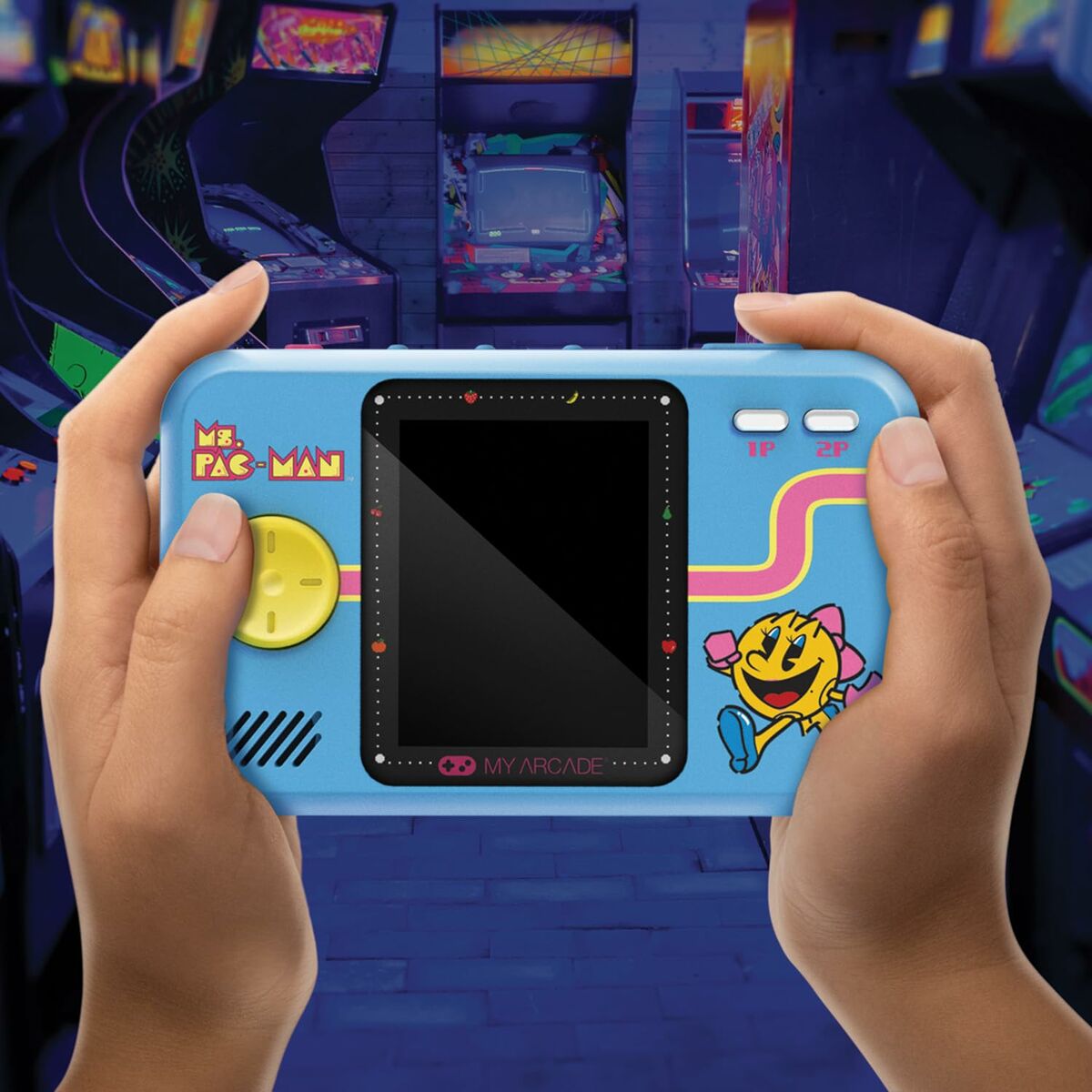 Bärbar spelkonsol My Arcade Pocket Player PRO - Ms. Pac-Man Retro Games Blå - 6