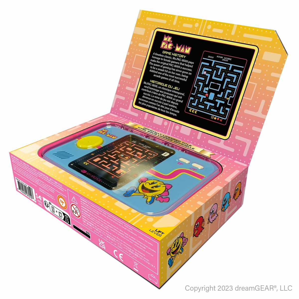 Bärbar spelkonsol My Arcade Pocket Player PRO - Ms. Pac-Man Retro Games Blå - 2