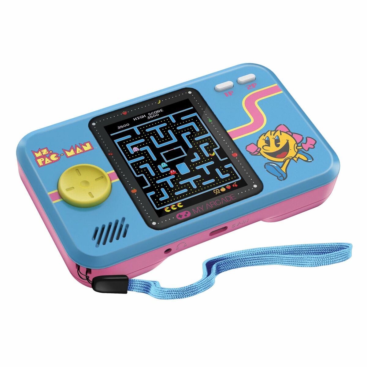 Bärbar spelkonsol My Arcade Pocket Player PRO - Ms. Pac-Man Retro Games Blå - 5