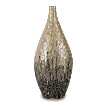 Vas Gift Decor BIG-S3603671 Grå Pärlemor spånskiva