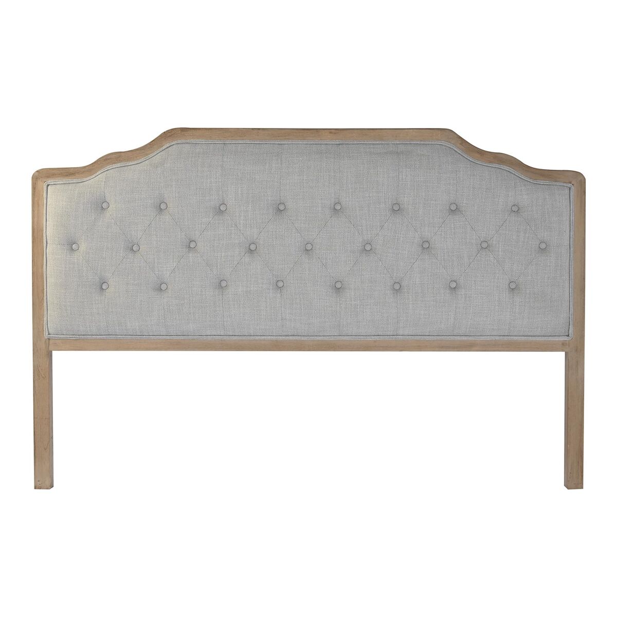 Sänggavel DKD Home Decor Grå Gummiträ 160 x 10 x 120 cm - 5