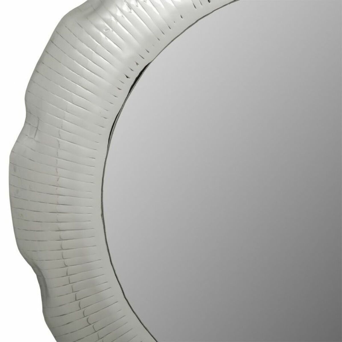 Väggspegel Alexandra House Living Silvrig 76 x 11 x 76 cm Cirklar - 5