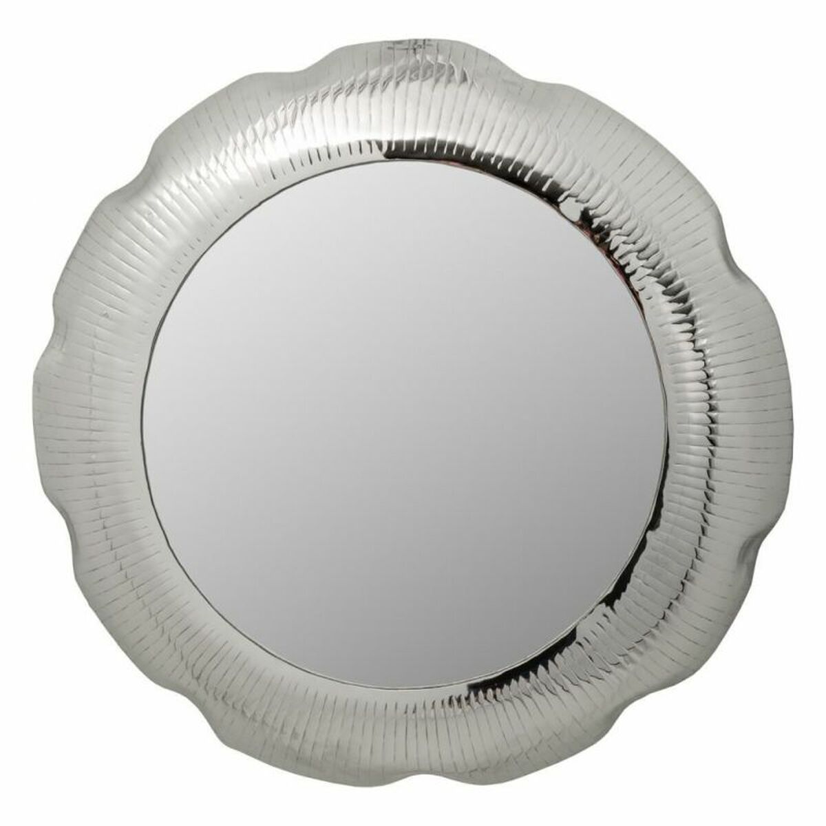 Väggspegel Alexandra House Living Silvrig 76 x 11 x 76 cm Cirklar - 4