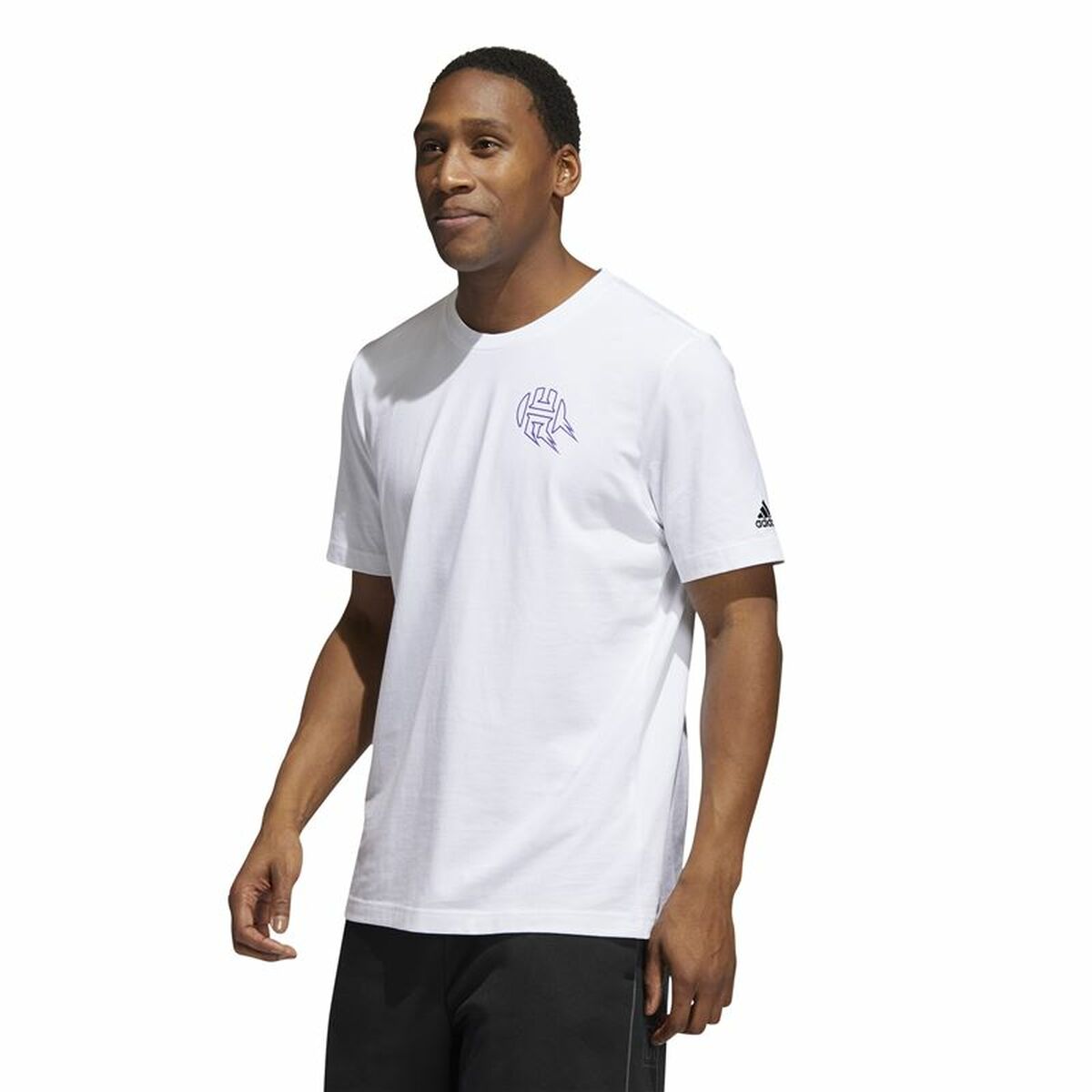 T-shirt med kortärm Herr Adidas Avatar James Harden Graphic Vit - 2