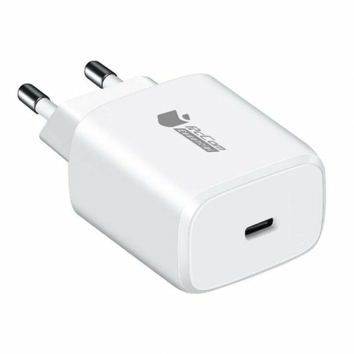 Väggladdare + USB-C kabel PcCom Vit 20 W - 3