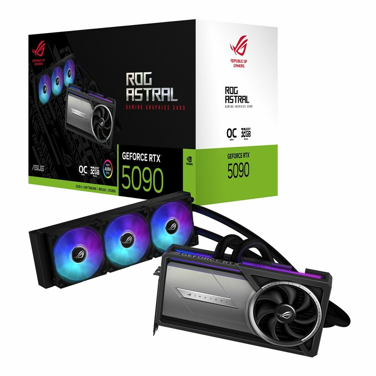 Grafikkort Asus ROG Astral LC nvidia geforce rtx 5090 GDDR7