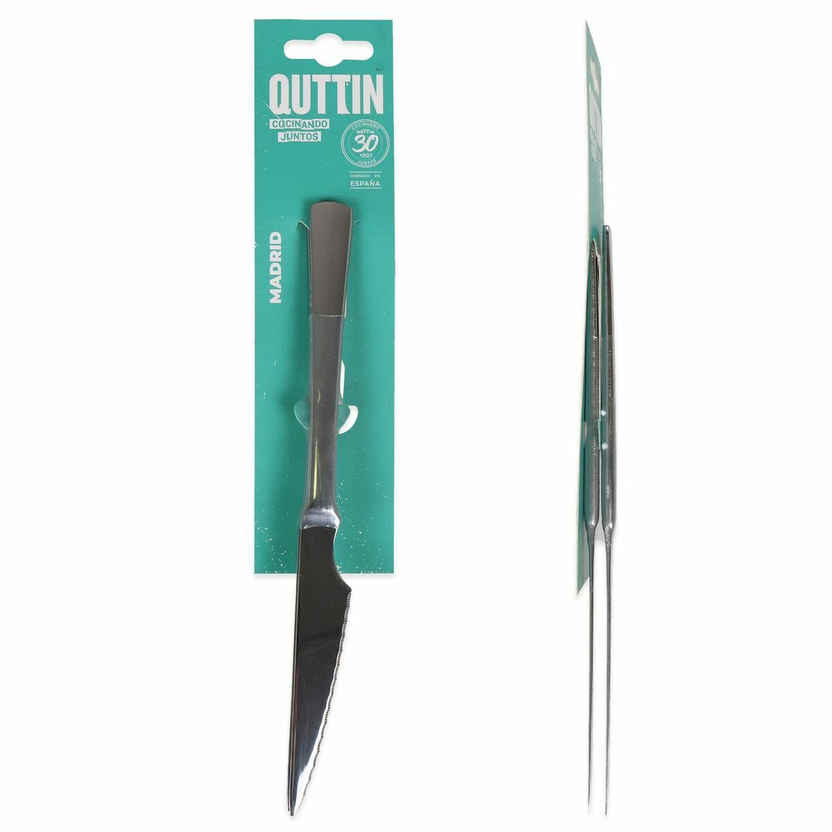 Set med köttknivar Madrid Quttin Madrid (21 cm) 2 Delar (12 antal) - 6