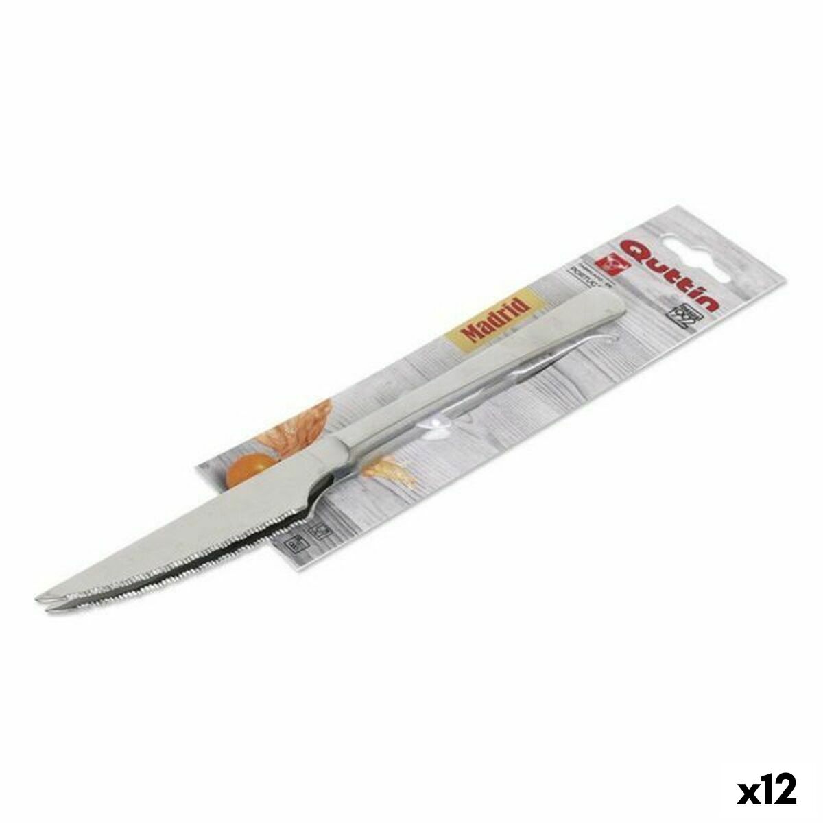 Set med köttknivar Madrid Quttin Madrid (21 cm) 2 Delar (12 antal)
