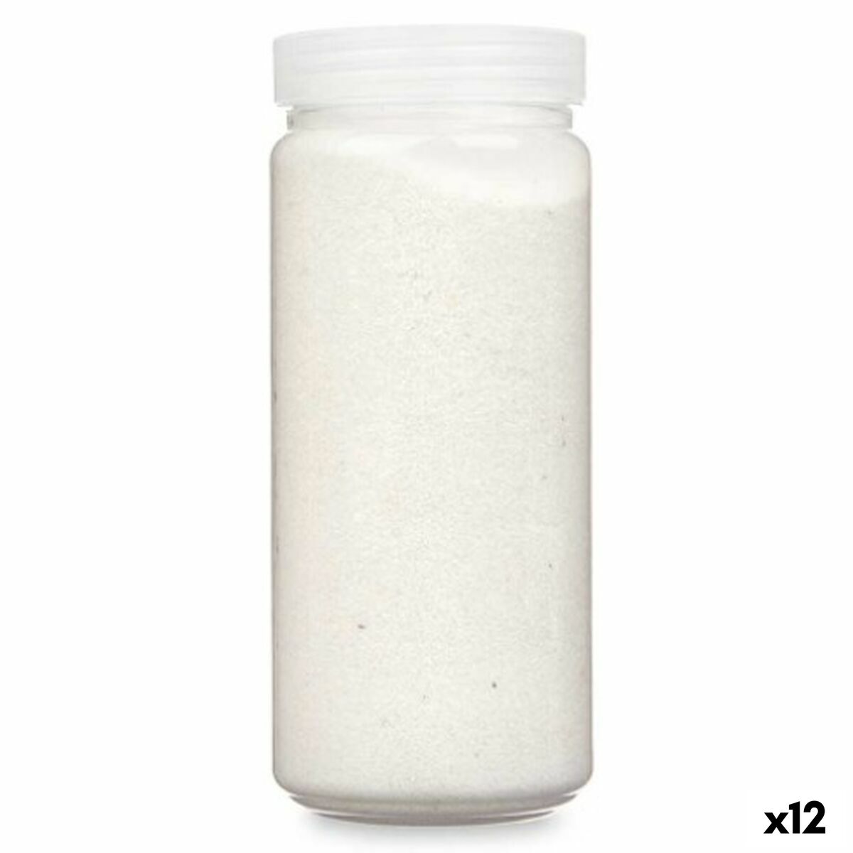 Dekorativ Sand Gift Decor Vit 700 g 6,2 x 15,3 x 6,2 cm 6,5 x 15,8 x 6,5 cm (12 antal)