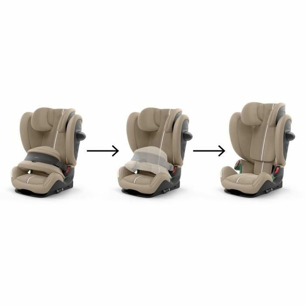 Bilstol Cybex Pallas G2 Plus Beige ECE R129/04 Barn - 2