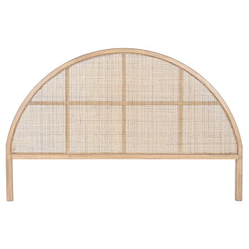 Sänggavel Home ESPRIT Naturell Gummiträ 180 x 3,5 x 120 cm