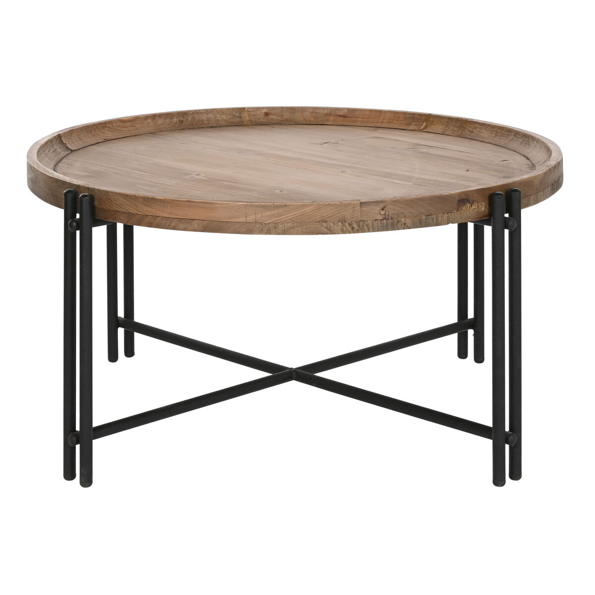 Soffbord Home ESPRIT Trä Metall 90 x 90 x 45 cm