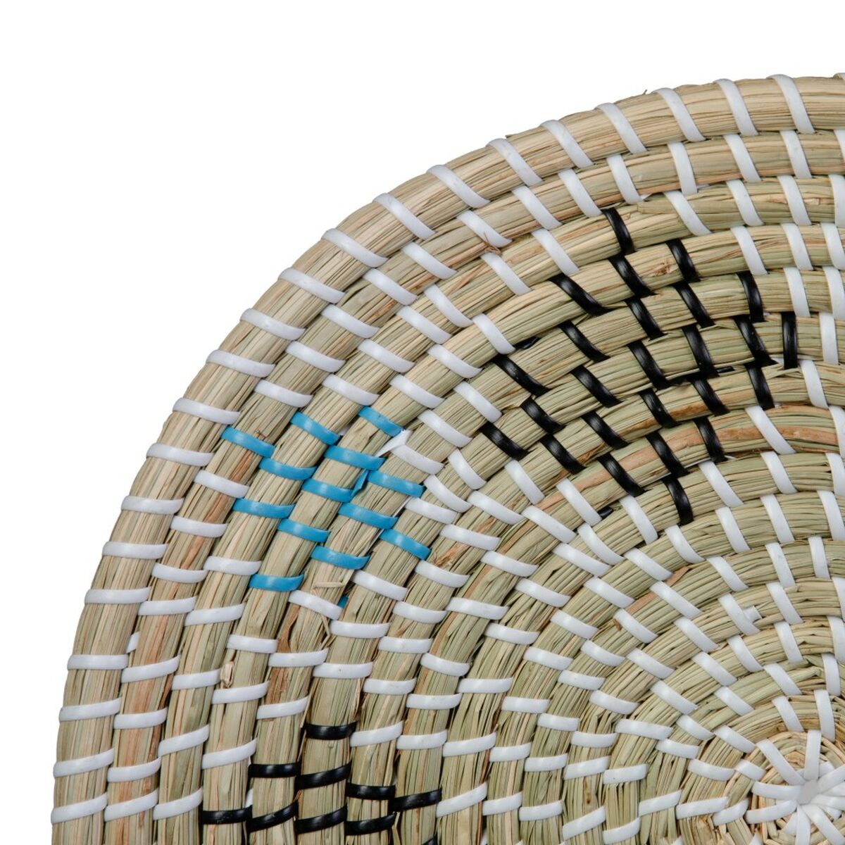 Väggdekoration Naturell Svart Naturliga fibrer 35 x 35 x 1 cm - 2