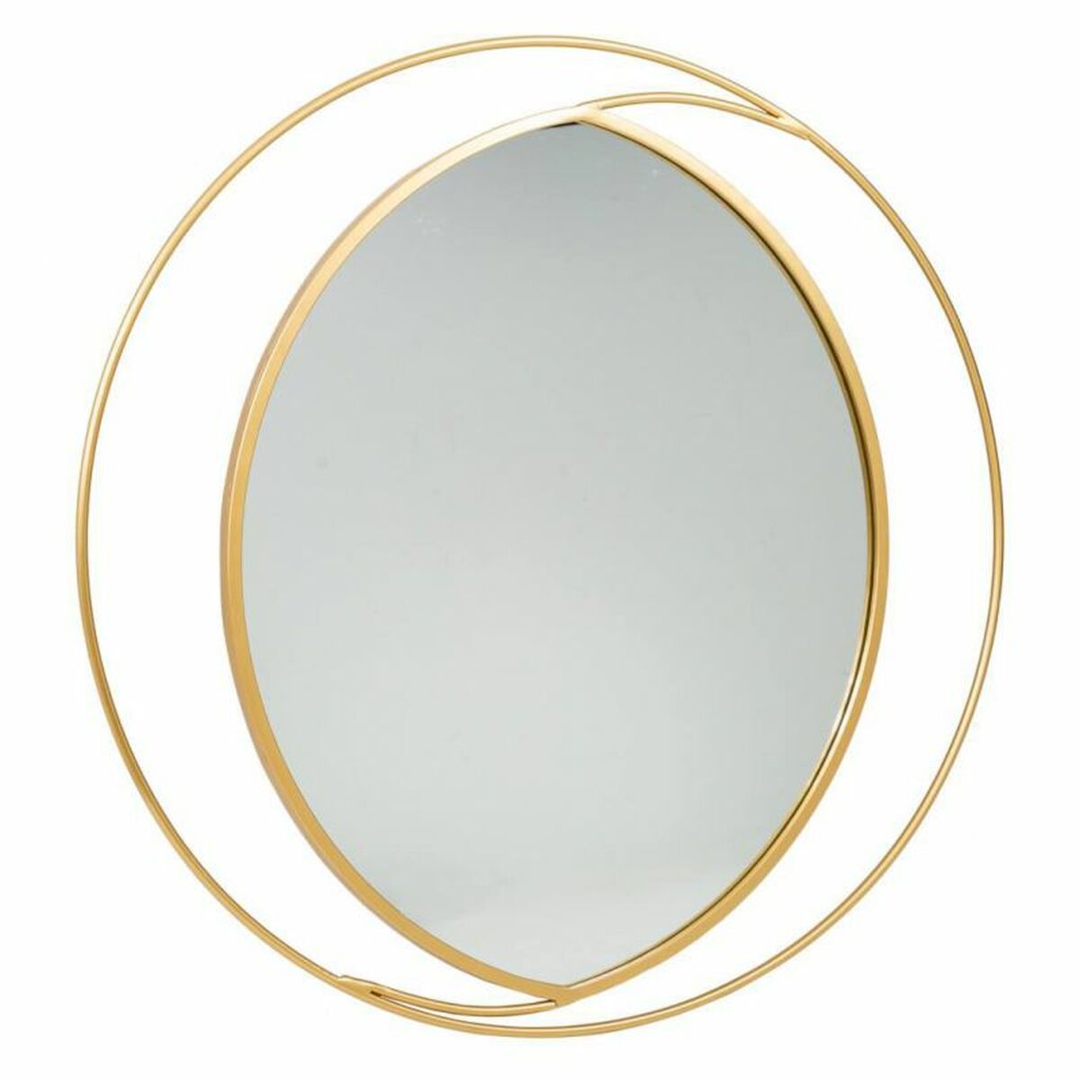 Väggspegel Alexandra House Living Gyllene 91 x 2 x 91 cm Cirklar - 3