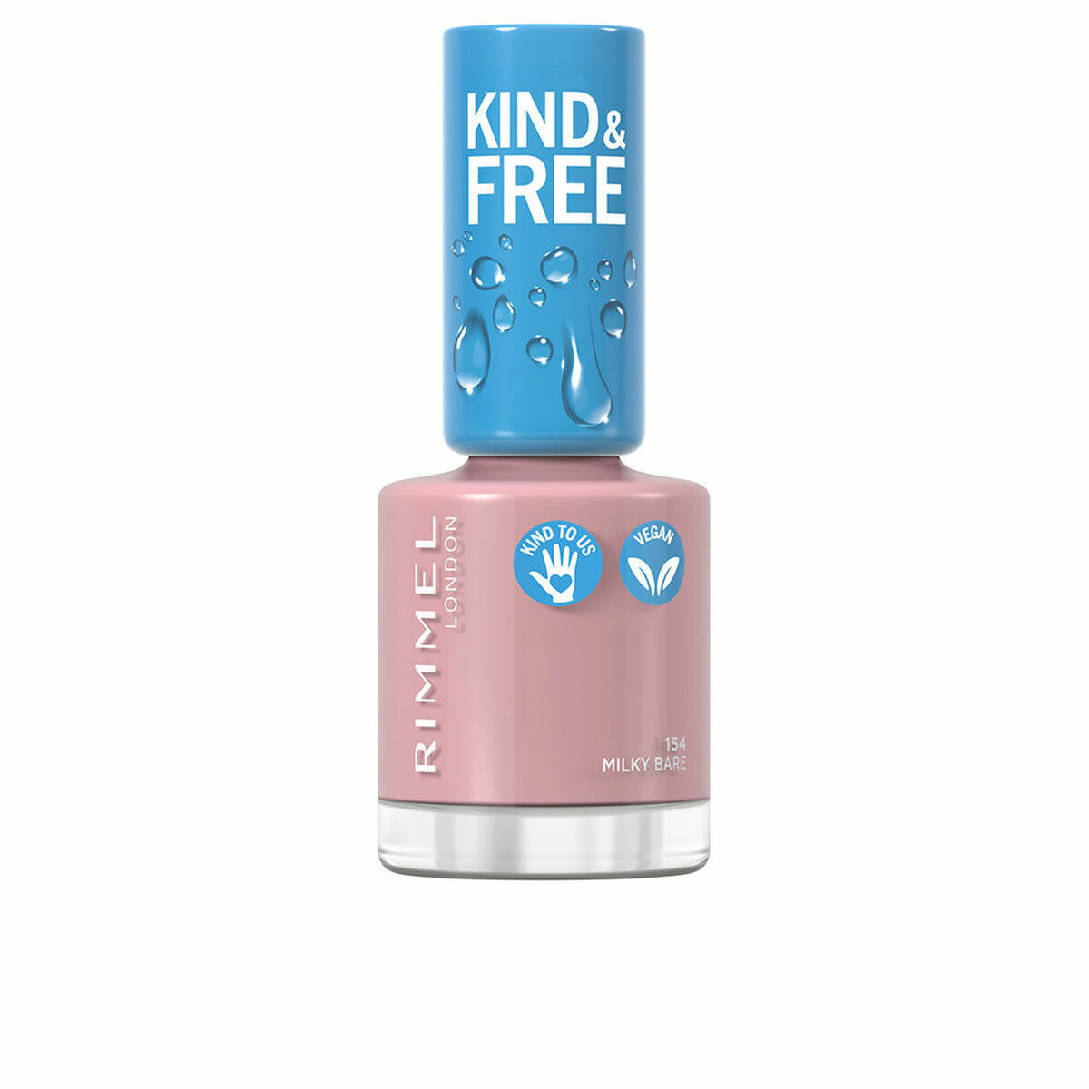 nagellack Rimmel London Kind & Free 154-milky bare (8 ml) - 2