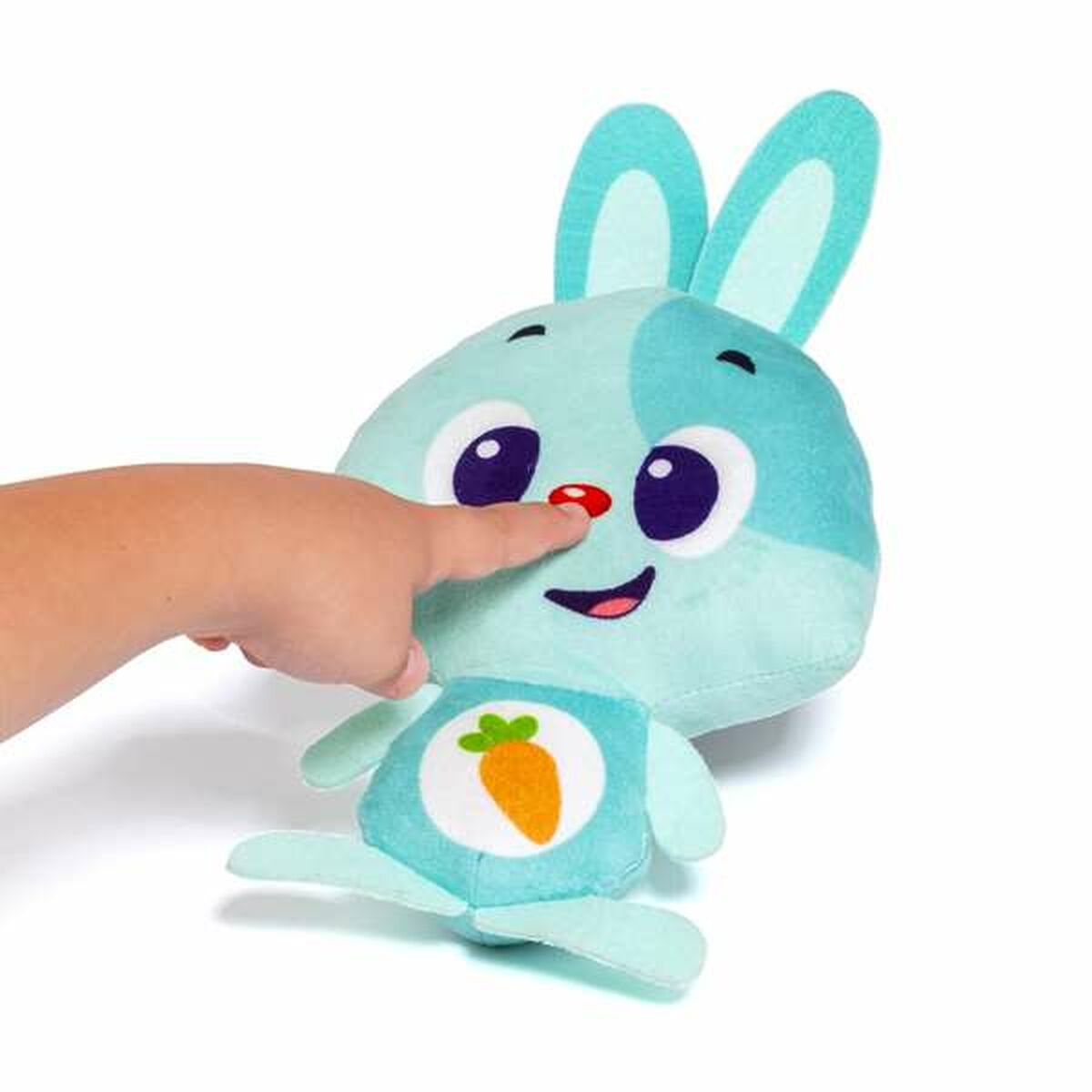 Mjukdjur med ljud Moltó Gusy luz Baby Bunny Turkos 7,5 cm - 11