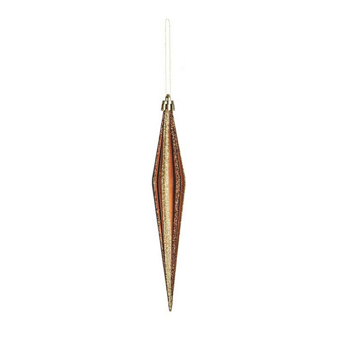 Julgranskula Krist+ Brun PVC 8,5 x 3,5 x 19 cm Avlång