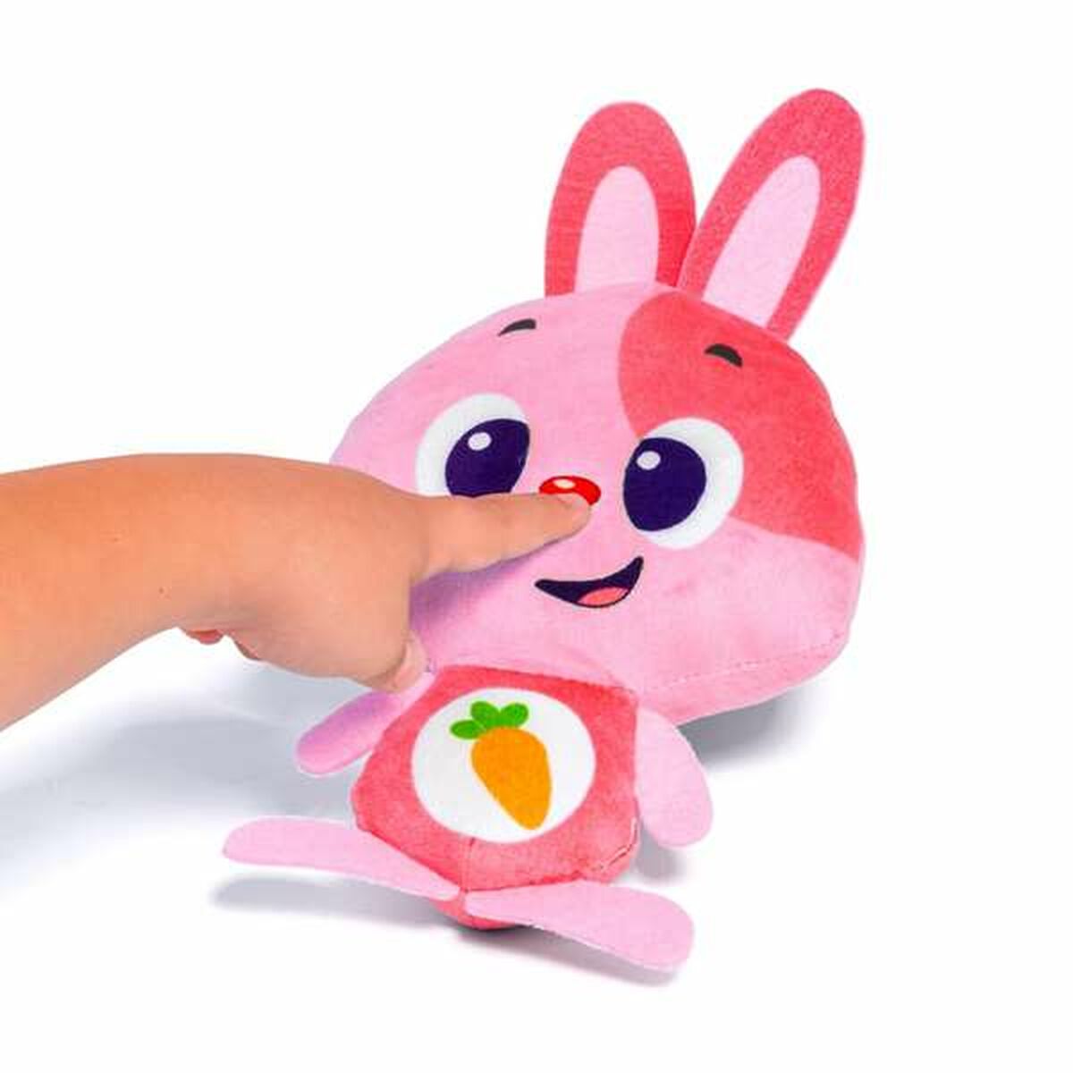 Mjukdjur med ljud Moltó Gusy luz Baby Bunny Rosa 7,5 cm - 11