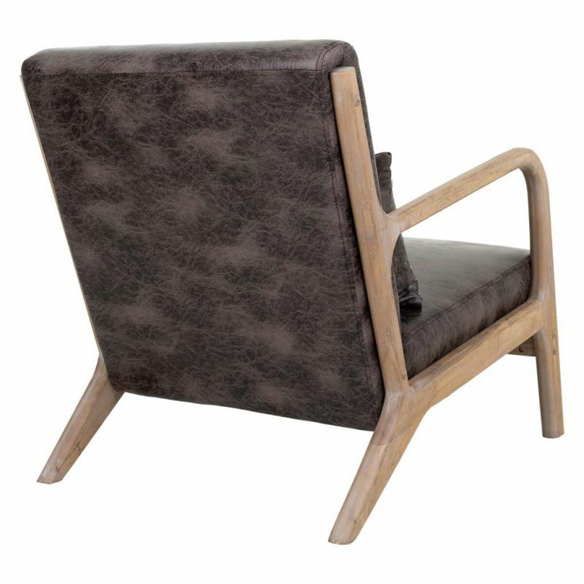 Fåtölj Alexandra House Living Brun Trä 83 x 74 x 66 cm - 5