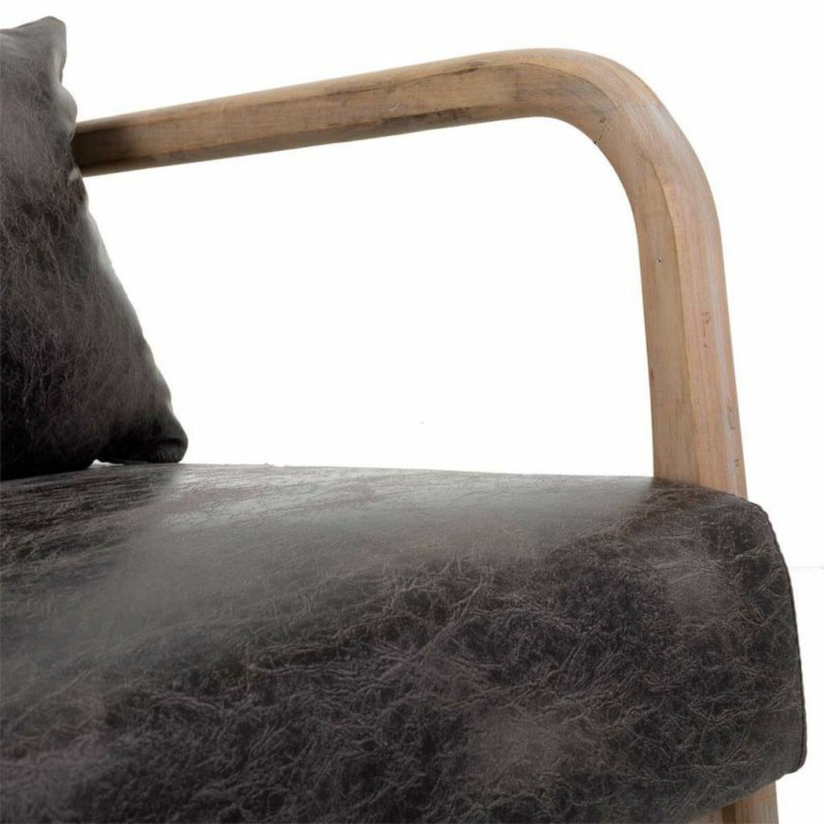 Fåtölj Alexandra House Living Brun Trä 83 x 74 x 66 cm - 6