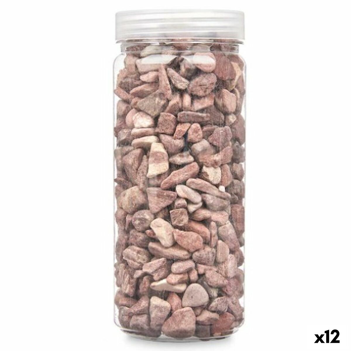 Dekorativa stenar Gift Decor Röd 10 - 20 mm 700 g 6,2 x 15,3 x 6,2 cm 6,5 x 15,8 x 6,5 cm (12 antal)