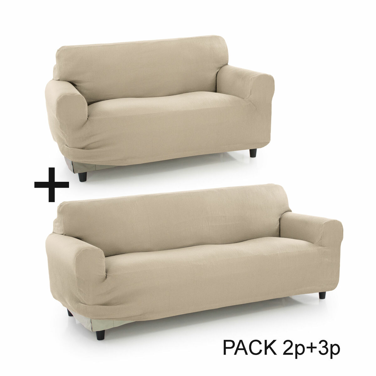 Sofföverdrag Sofakover Pocket Duo Romeo Beige 2 antal (Renoverade B)