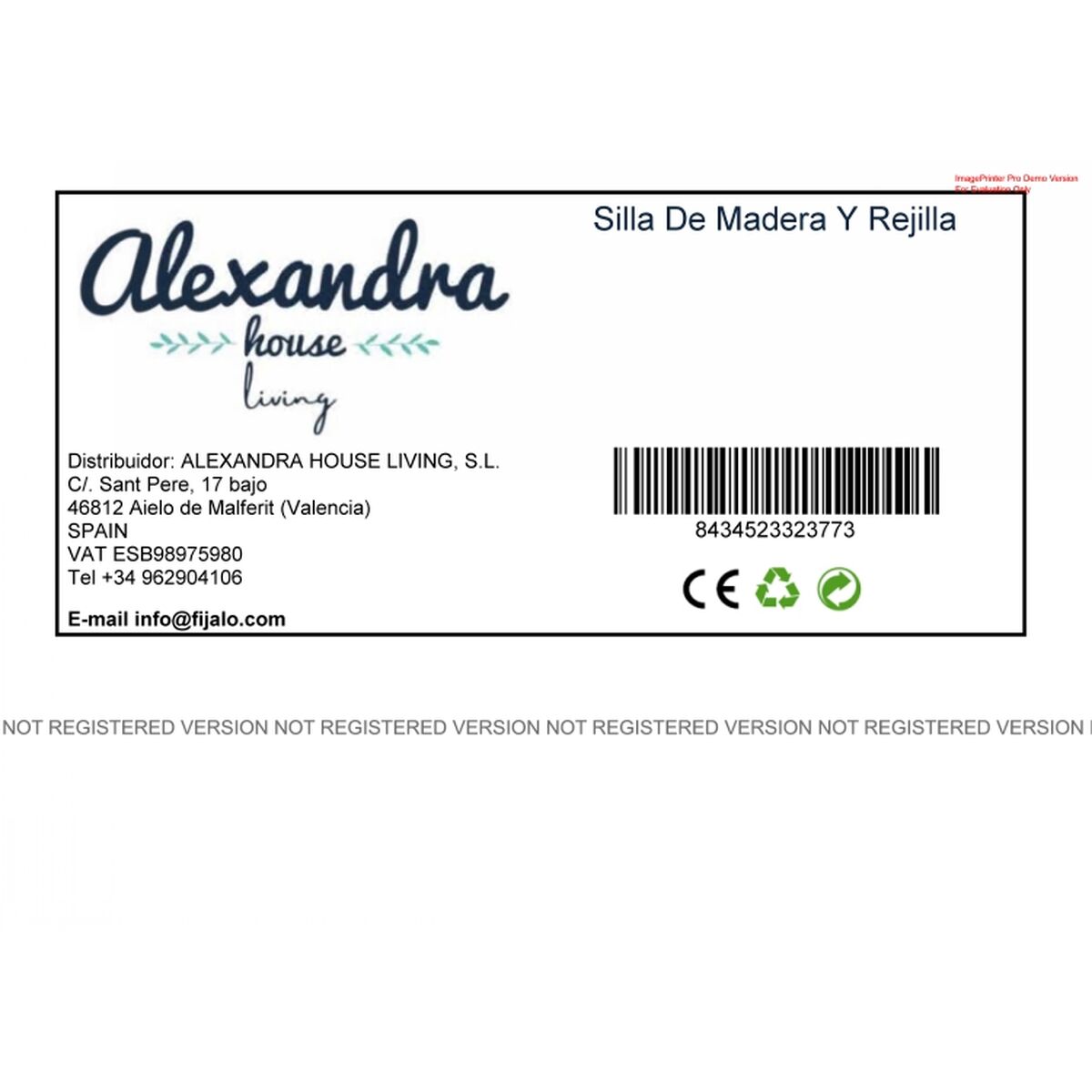 Matsalsstol Alexandra House Living Brun 40 x 83 x 44 cm - 2