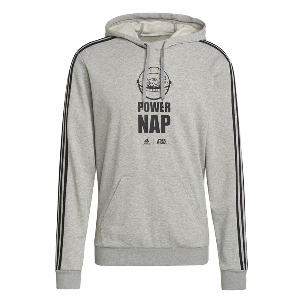 Tröja med huva Herr Adidas X Star Wars: The Mandalorian Ljusgrå - 8