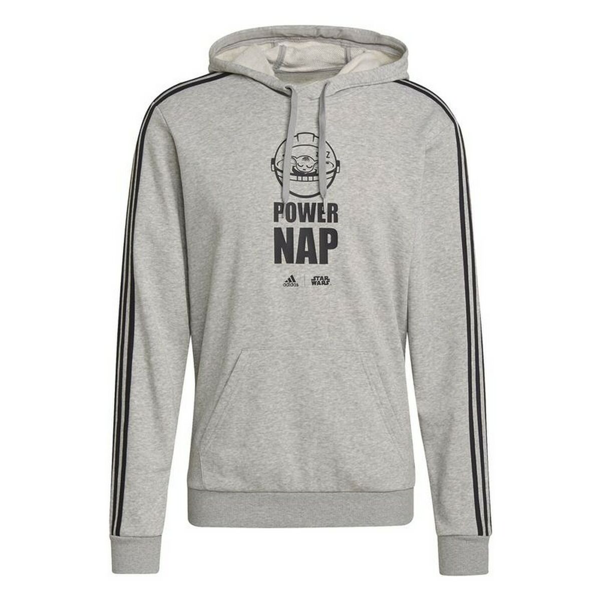 Tröja med huva Herr Adidas X Star Wars: The Mandalorian Ljusgrå - 16