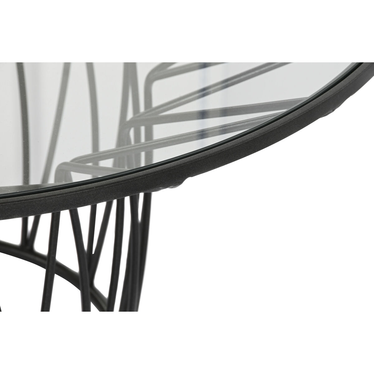 Soffbord Home ESPRIT Metall Glas 85 x 85 x 39 cm - 3