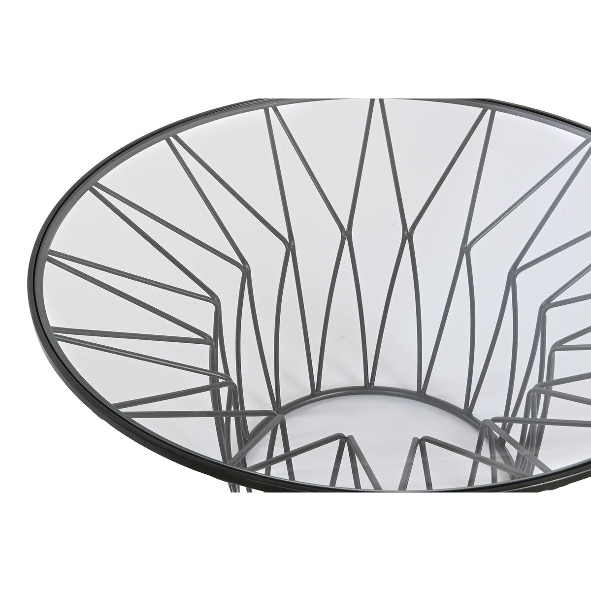 Soffbord Home ESPRIT Metall Glas 85 x 85 x 39 cm - 4