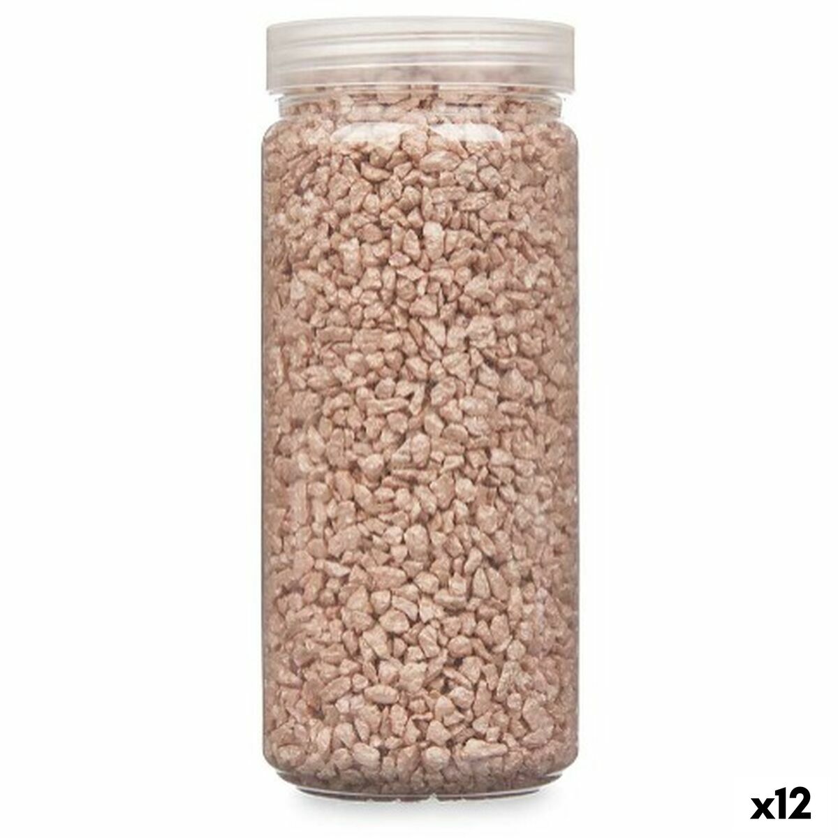 Dekorativa stenar Gift Decor Brun 2 - 5 mm 700 g 6,5 x 15,5 x 6,5 cm 6,2 x 15,3 x 6,2 cm (12 antal)