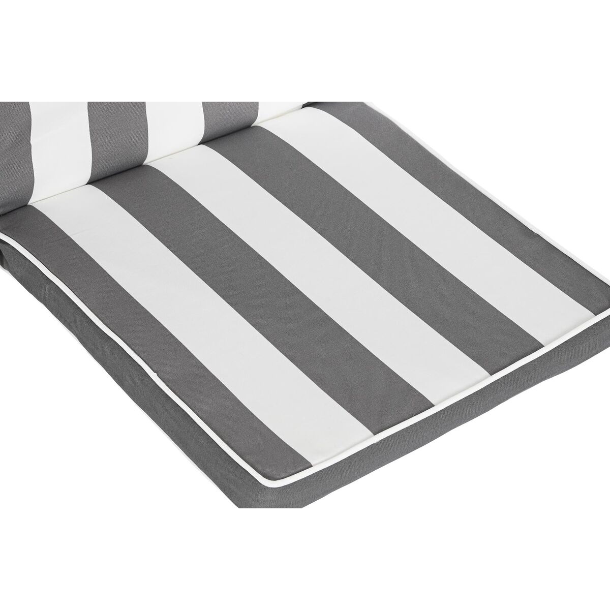Stolsdyna DKD Home Decor Grå Vit (42 x 4 x 115 cm) - 2