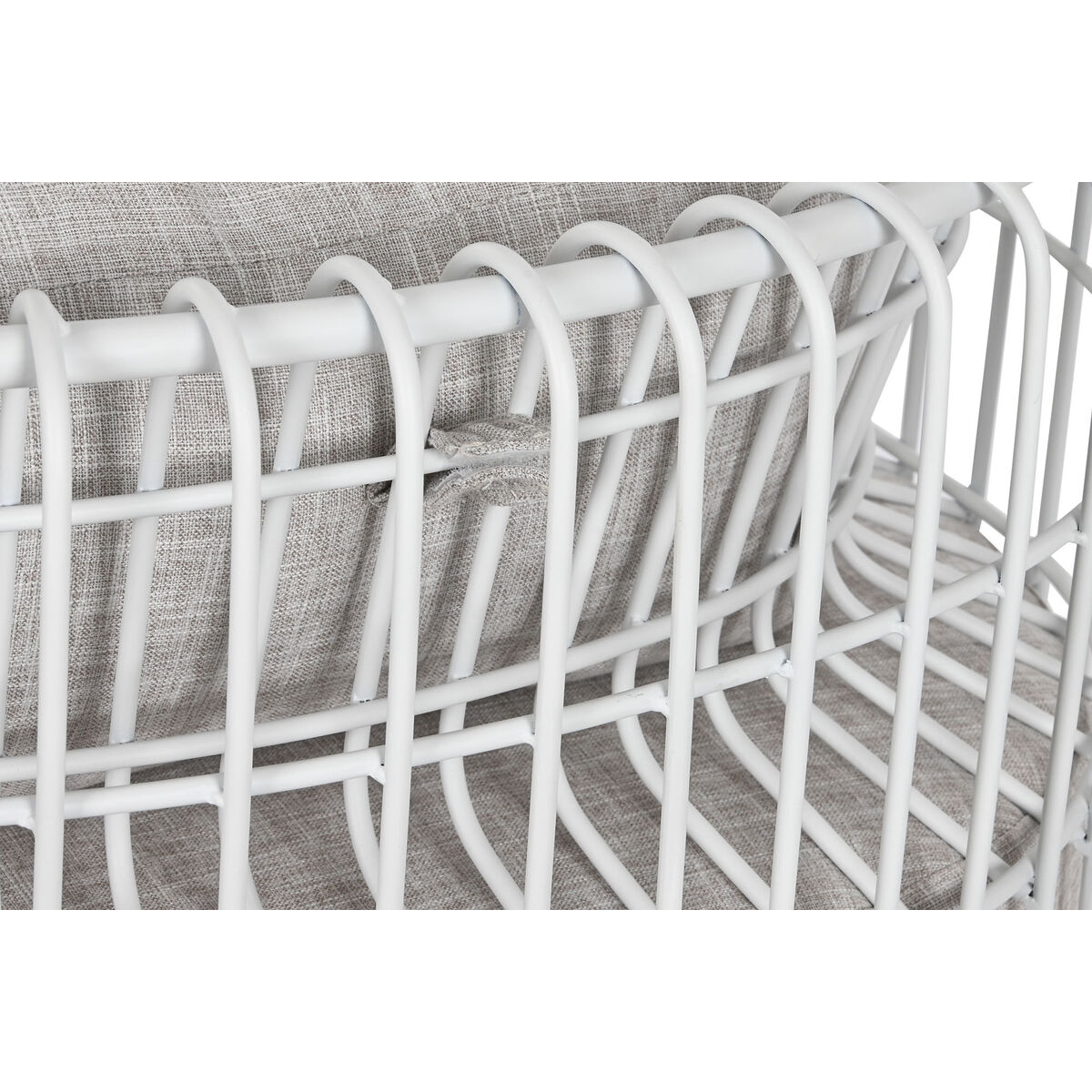 Fåtölj Home ESPRIT Vit Metall 76 x 66 x 65 cm - 5
