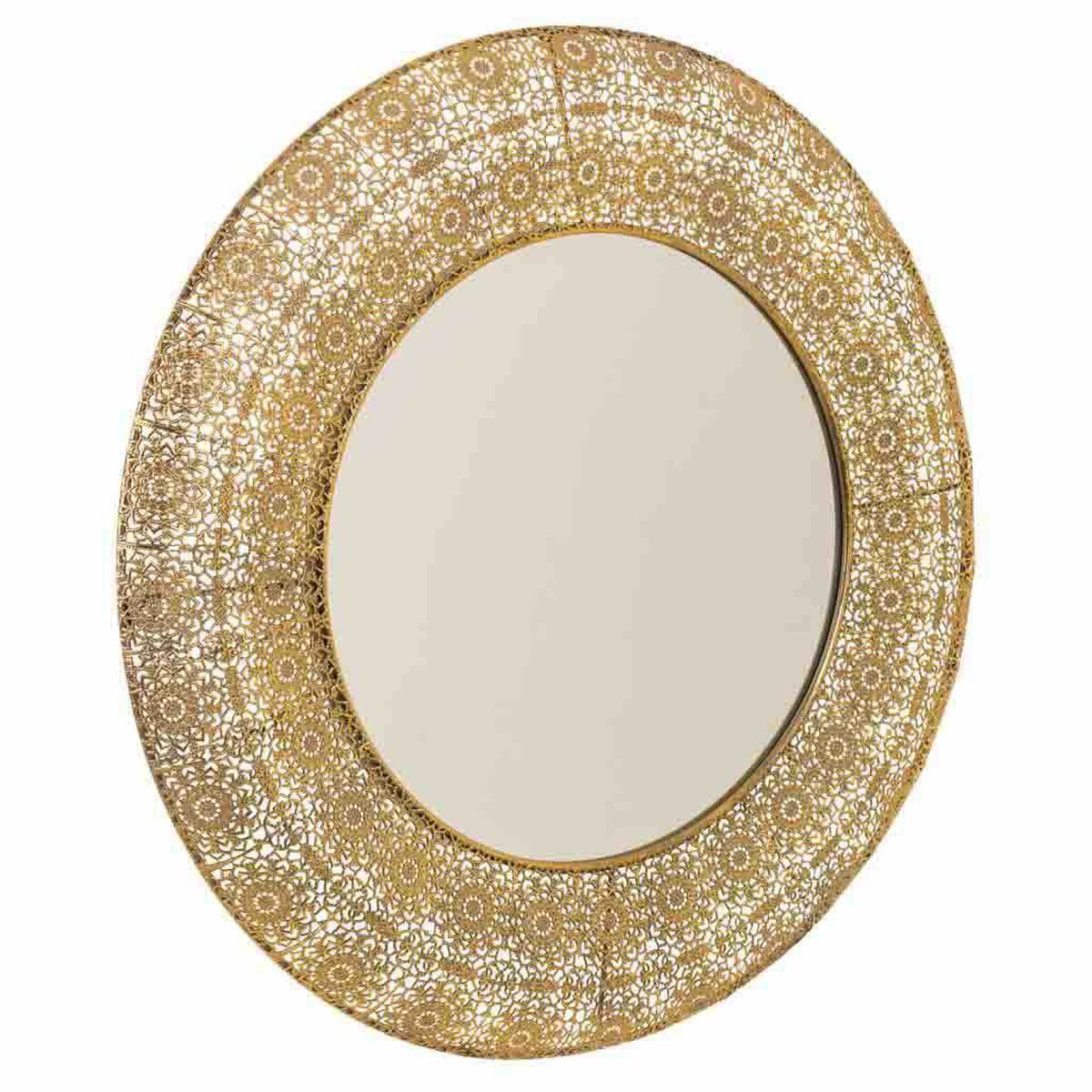 Väggspegel Alexandra House Living Gyllene 4 x 83 x 83 cm Cirklar