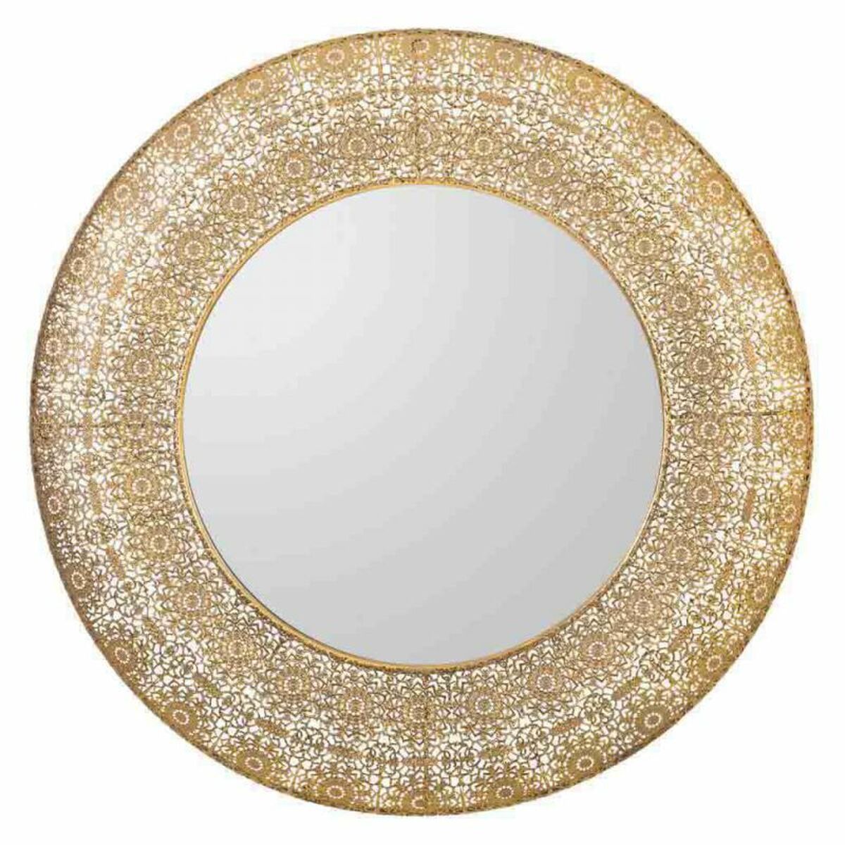 Väggspegel Alexandra House Living Gyllene 4 x 83 x 83 cm Cirklar - 3