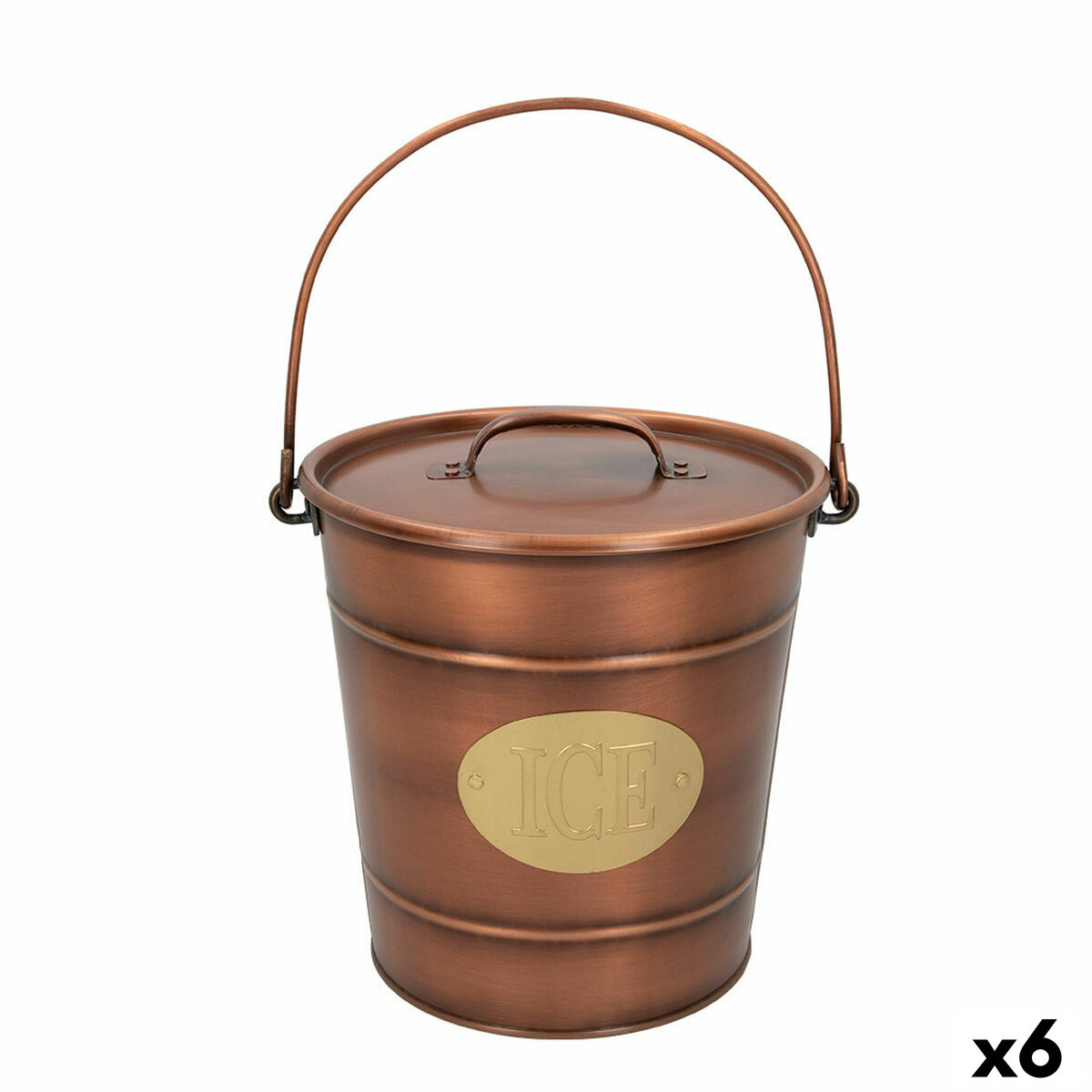 Ishink Aktive Ice Koppar Galvaniserat stål 5 L 26,5 x 25,5 x 23,5 cm (6 antal)