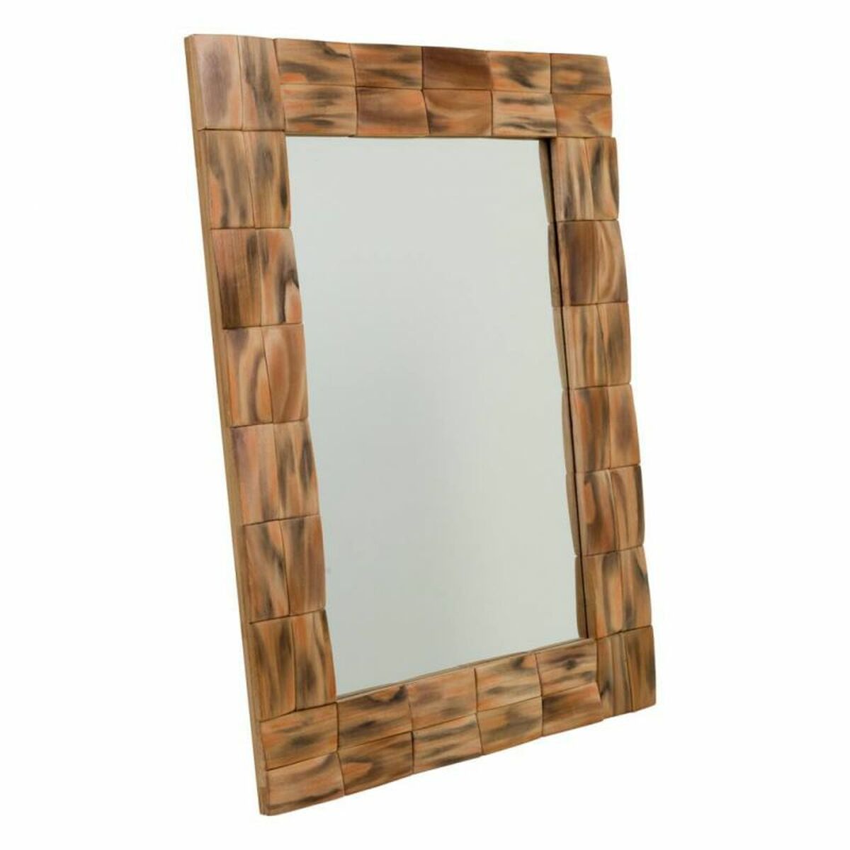 Väggspegel Alexandra House Living Naturell 84 x 2 x 62 cm Rektangulär - 2