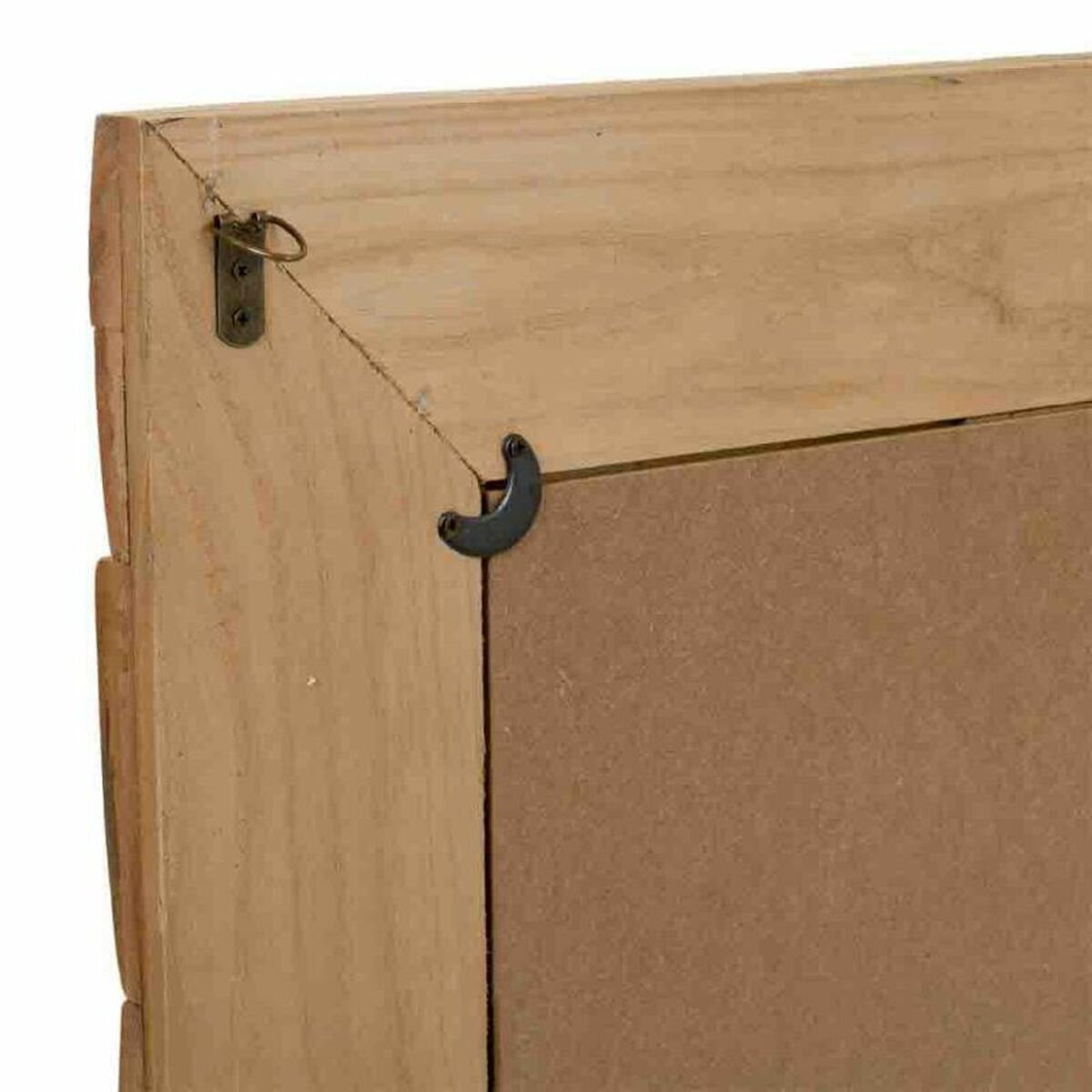 Väggspegel Alexandra House Living Naturell 84 x 2 x 62 cm Rektangulär - 4