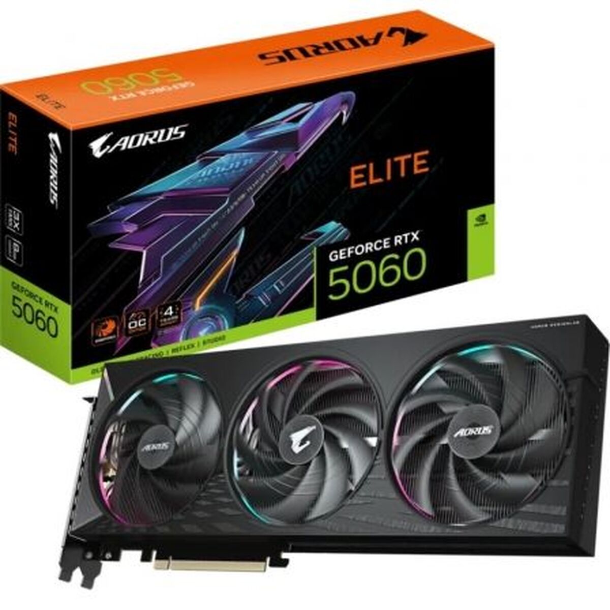 Grafikkort Gigabyte 9VN5060AE-00-G10 GEFORCE RTX 5060 8 GB GDDR7