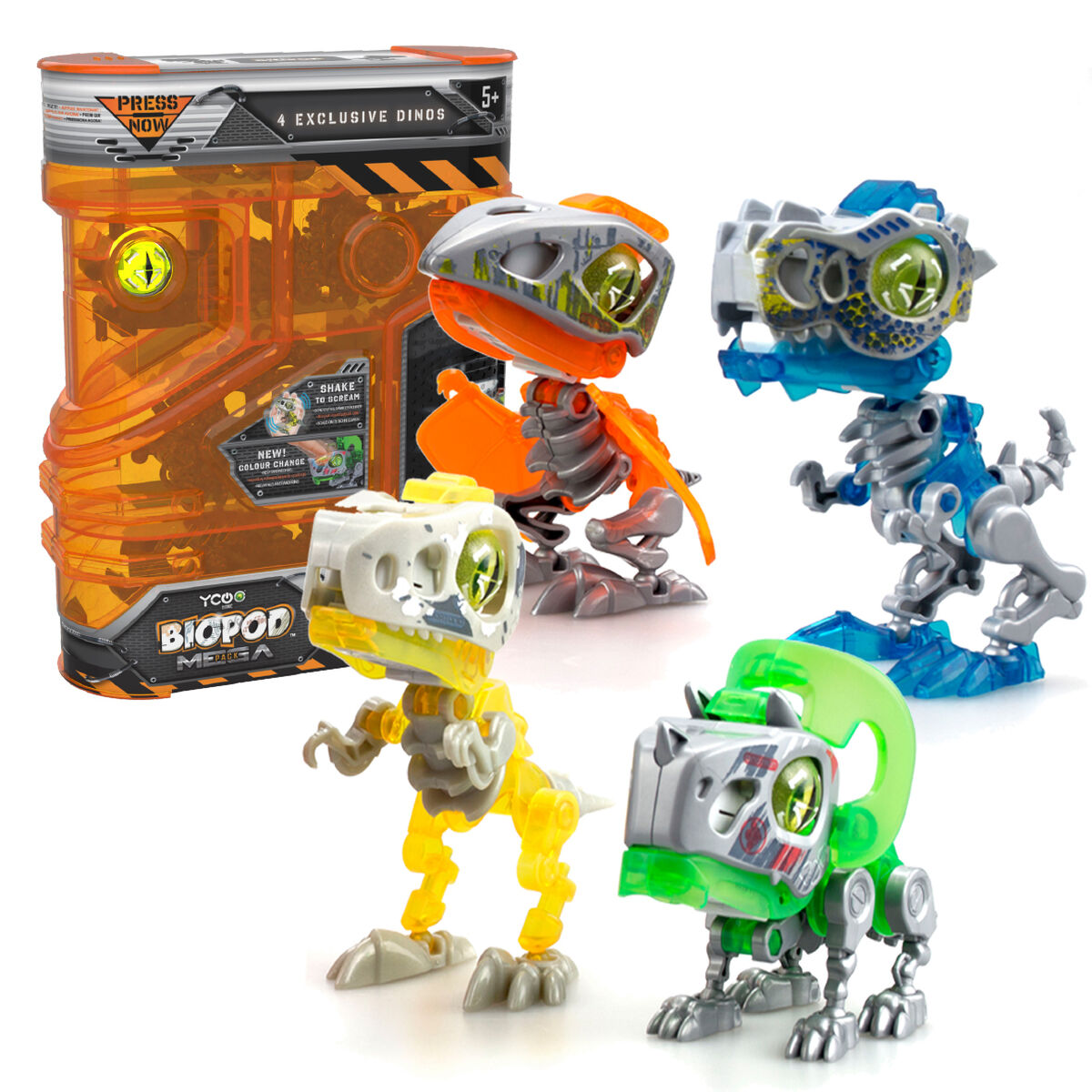 Dinosaurie Silverlit Mega Dino Biopod 4 antal - 5