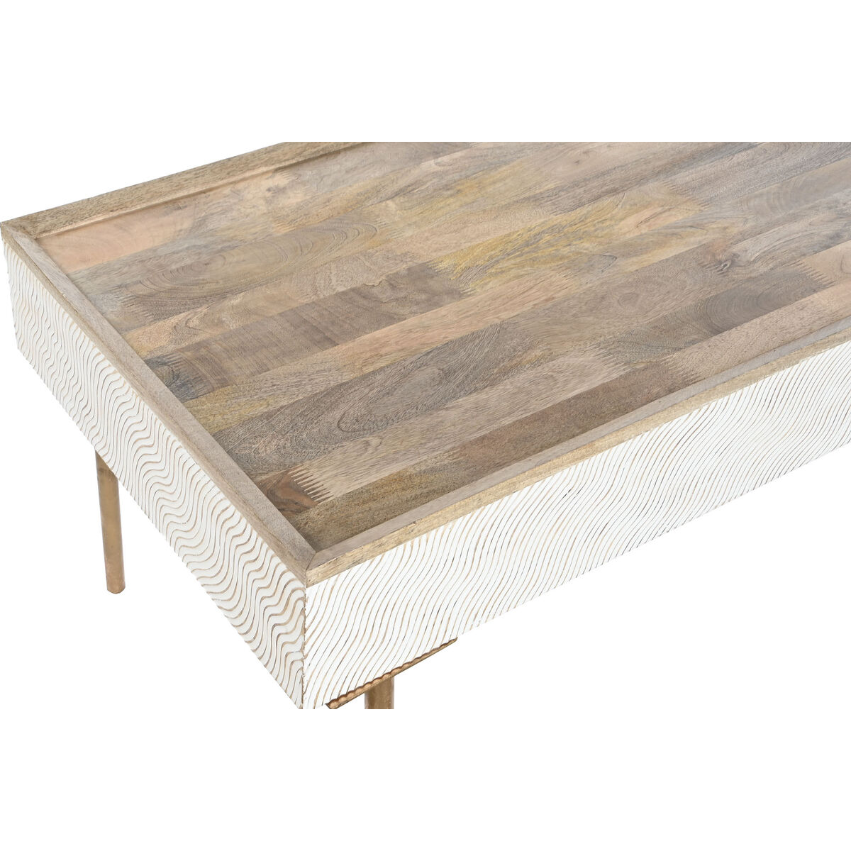 Soffbord Home ESPRIT Järn Mangoträ 120 x 60 x 57 cm - 5