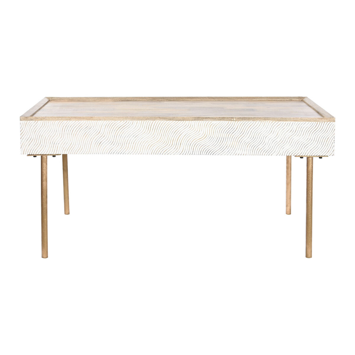 Soffbord Home ESPRIT Järn Mangoträ 120 x 60 x 57 cm - 2