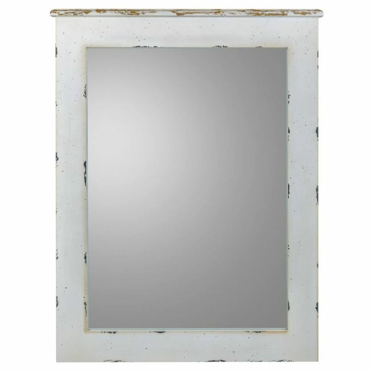 Väggspegel Alexandra House Living Vit 3 x 90 x 70 cm Rektangulär
