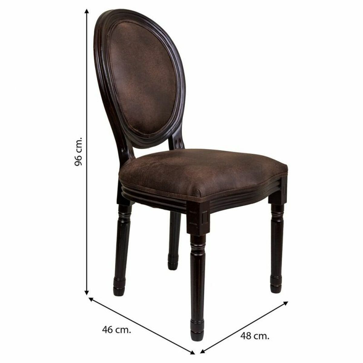 Matsalsstol Alexandra House Living Brun 46 x 96 x 48 cm - 5
