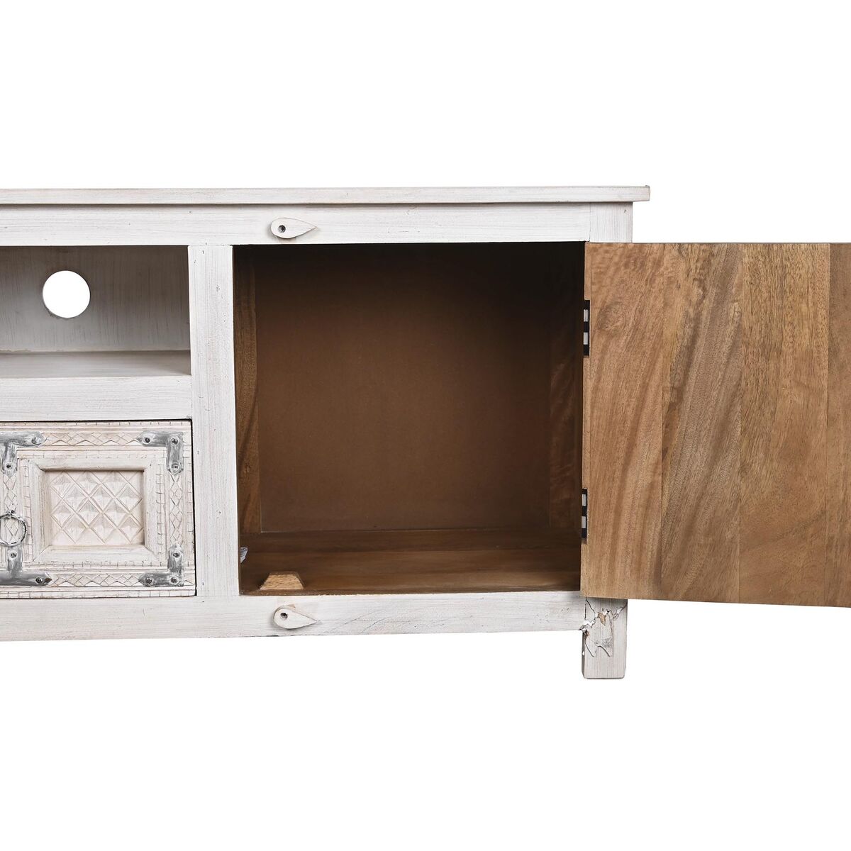 TV-möbler DKD Home Decor Vit Trä Mangoträ 151 x 40 x 60 cm - 6