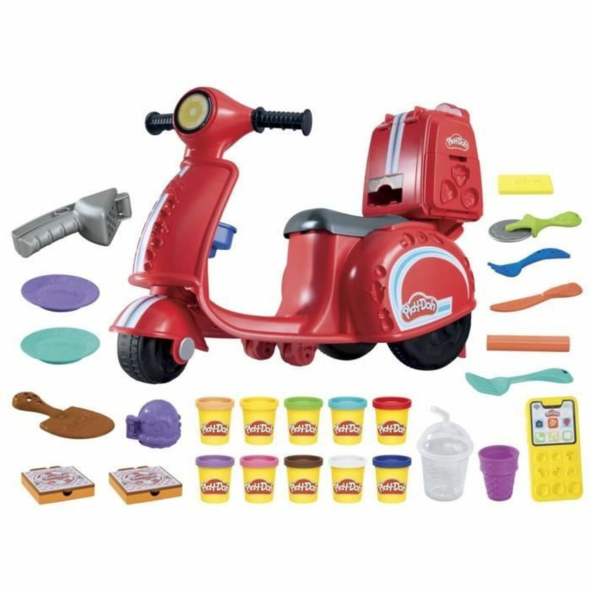 Modellera Spel Play-Doh My Pizza Scooter rouge - 2