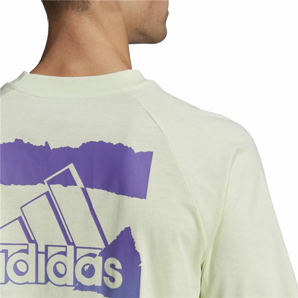 T-shirt med kortärm Herr Adidas Essentials Brandlove Gul - 5
